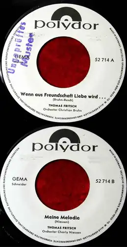 Single Thomas Fritsch: Wenn aus Freundschaft Liebe wird... (Polydor 52 714) D 66