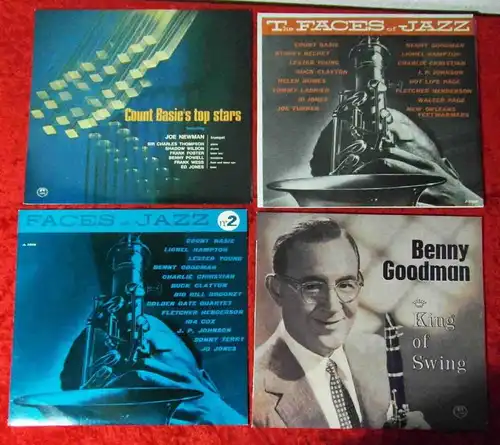 4 Langspielplatten auf dem JAZZTONE Label - Faces of Jazz 1 & 2 Count Basie....