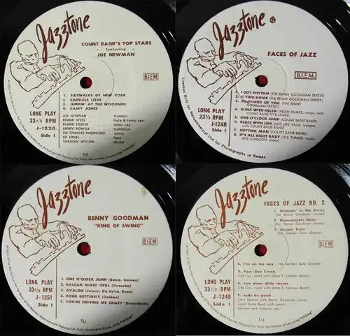 4 Langspielplatten auf dem JAZZTONE Label - Faces of Jazz 1 & 2 Count Basie....