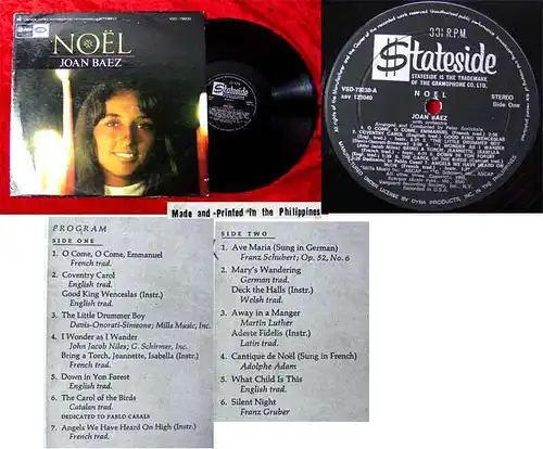LP Joan Baez. Noel