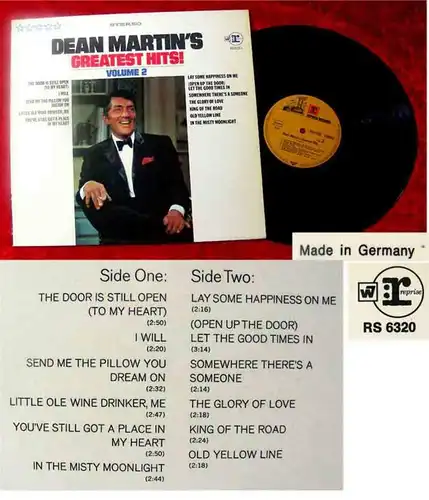 7 Langspielplatten von DEAN MARTIN - Vinylsammlung -