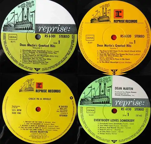 7 Langspielplatten von DEAN MARTIN - Vinylsammlung -