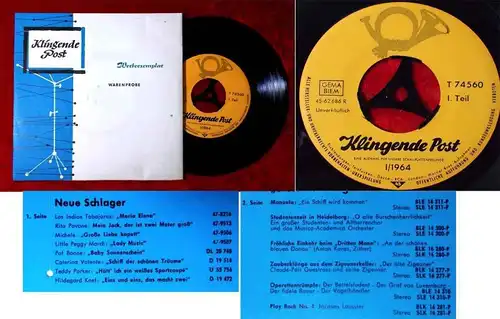 Single Klingende Post I/1964 (T 74 560) mit Caterina Valente Hildegard Knef...