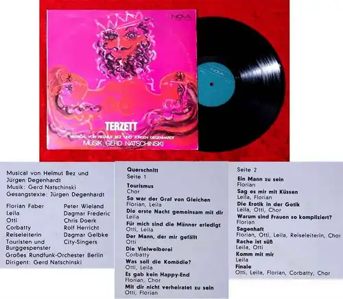 LP Terzett - Musical Peter Wieland Chris Doerk  (Nova 885 084) DDR 1975