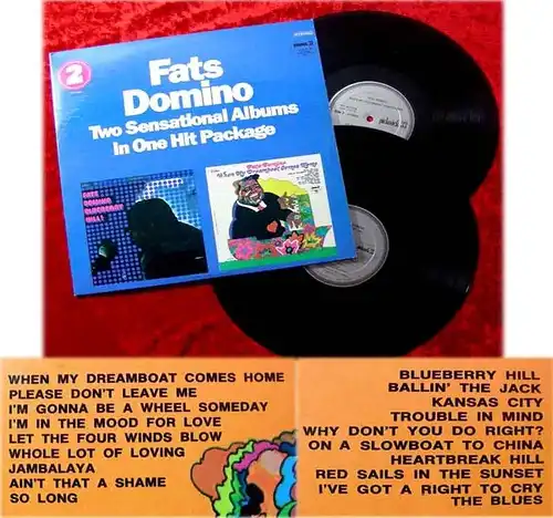 2LP Fats Domino Two Sensational Albums in One Hit Packa