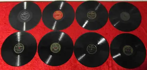 8 Original 78er Schellackplatten  CHARLIE BARNET / BOB CROSBY / WILL BRADLEY