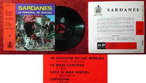 EP Sardanes - La Principal de Gerona (Hispavox 25 503) Frankreich 1962