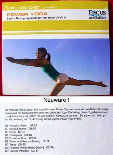 CD Power Yoga - sanfte Bewegungsübungen für neue Vitalität Focus Gesundheit 2006