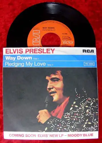 Single Elvis Presley: Way Down / Pledging My Love