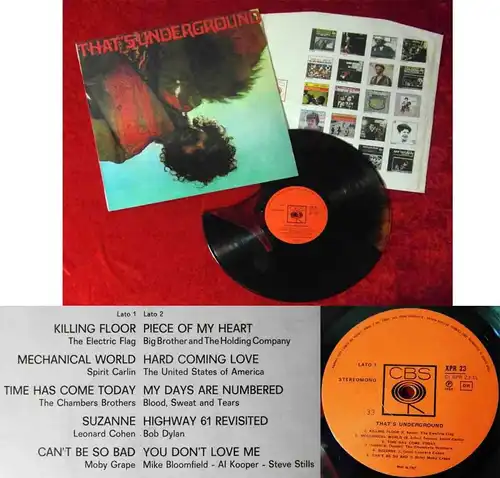 LP That´s Underground - Coloured Vinyl- (CBS XPR 23)  Italy 1969