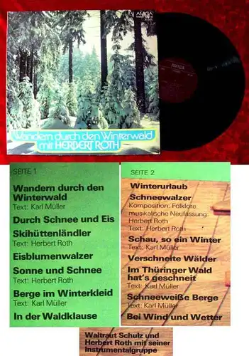 LP Herbert Roth: Wandern durch den Winterwald (Amiga 845 130) DDR 1977