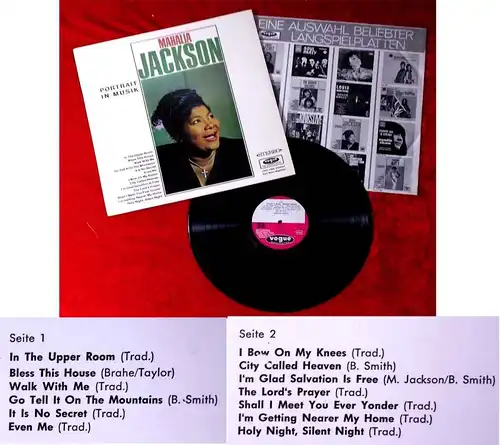 LP Mahalia Jackson: Portrait in Musik (Vogue LDVS 17034) D 1965