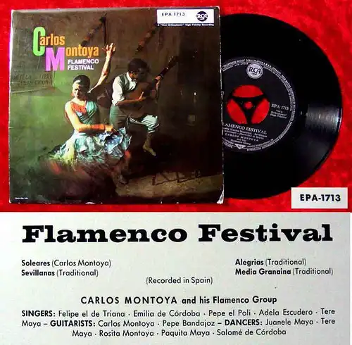 EP Carlos Montoya: Flamenco Festival (RCA EPA-1713) D 1958