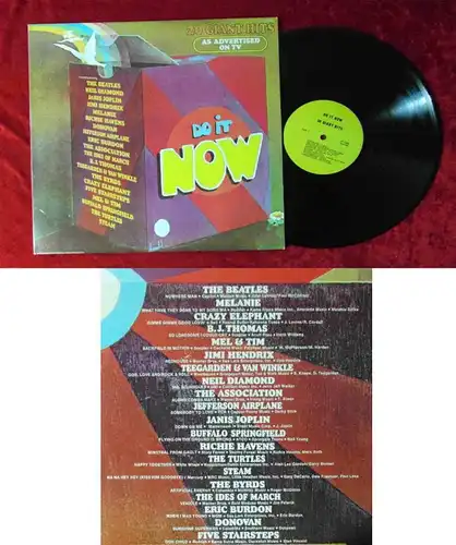 LP Do It Now 20 Giant Hit feat The Beatles Byrds Jimi Hendrix (Ronco LP1001) US