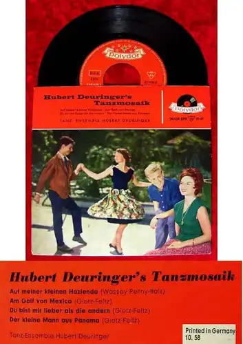 EP Tanzensemble Hubert Deuringer: Hubert Deuringer´s Tanzmosaik 1958