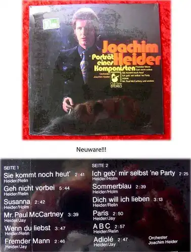 LP Joachim Heider: Porträt eines Komponisten (Hansa 85 854) Neuware OVP!!!