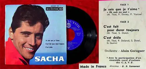 EP Sacha Distel: Je sais que je t´aime + 2 (RCA 86 065) F 1964