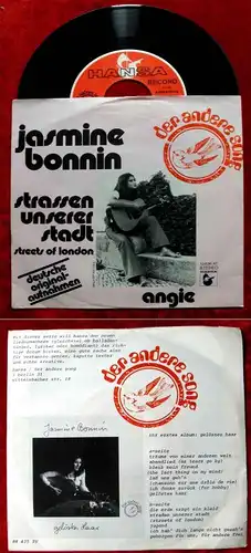 Single Jasmine Bonnin: Strassen unserer Stadt / Angie (Hansa 13 836 AT) D 1974