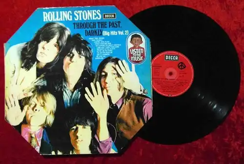 LP Rolling Stones: Through the past darkly Eckencover (Decca SLK 16 625-P) D