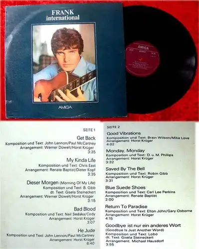 LP Frank Schöbel International 1980 Titel von Beatles B
