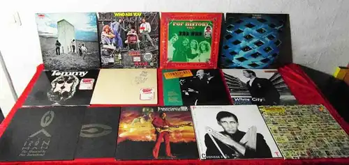15 Langspielplatten WHO / PETE TOWNSHEND / JOHN ENTWISTLE - Vinylsammlung -