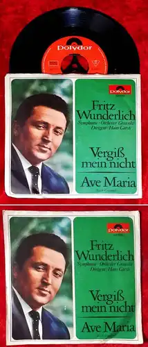 Single Fritz Wunderlich: Vergißmeinnicht / Ave Maria (Polydor 54 033) D 1965