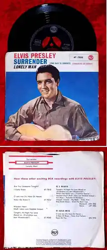 Single Elvis Presley: Surrender / Lonely Man (RCA 47-7850) D