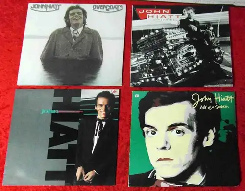 4 Langspielplatten  JOHN HIATT  - Vinylsammlung -