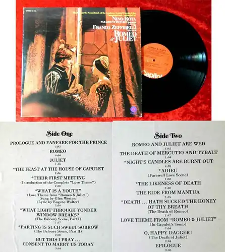 LP Romeo & Juliet - Soundtrack Nino Rota (Capitol ST-400) US