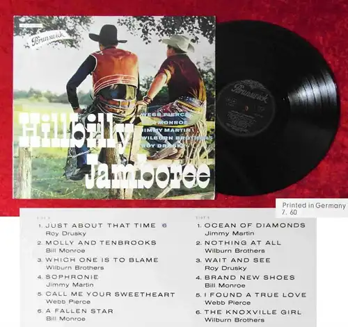 LP Hillbilly Jamboree (Brunswick 87 034 LPBM) D 1960 feat Webb Pierce Roy Drusky