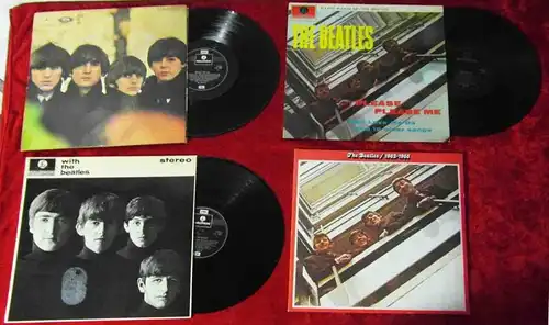 5 Langspielplatten BEATLES  - Vinylsammlung -