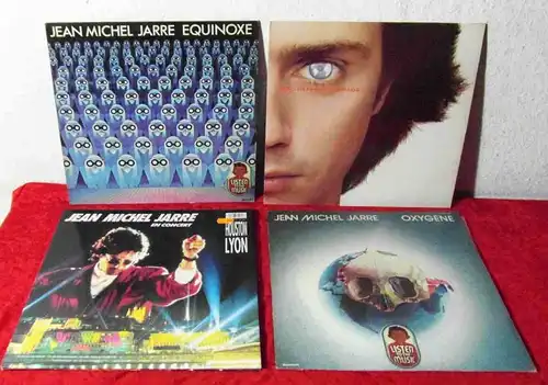 4 Langspielplatten  von JEAN MICHEL JARRE - Vinylsammlung - Frankreich