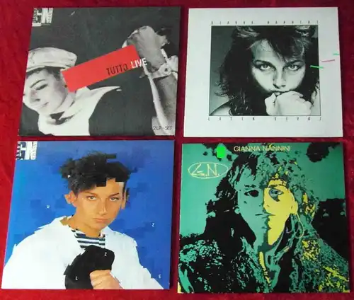 5  Langspielplatten von GIANNA NANNINI - Vinylsammlung -