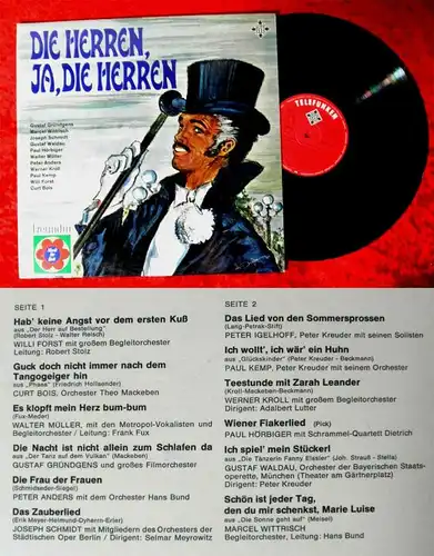 LP Die Herren, ja, die Herren (Telefunken NT 905) D (Freundin-Serie)