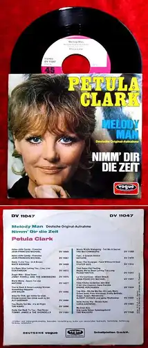 Single Petula Clark: Melody Man (dt. Version) (Vogue DV 11047) D 1970