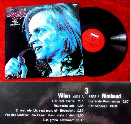 LP Klaus Kinski spricht Villon und Rimbaud 3
