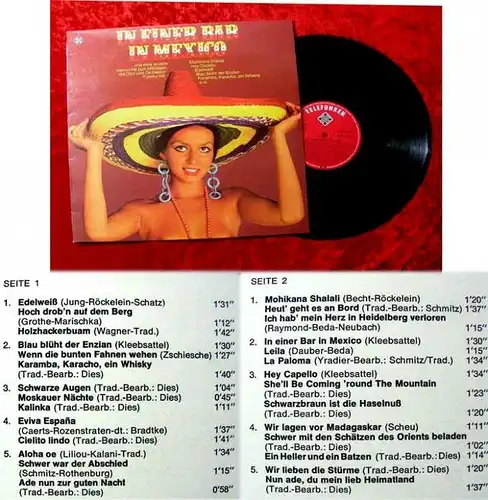 LP Tommy Hill In einer Bar in Mexico Heino Hits zum Mit