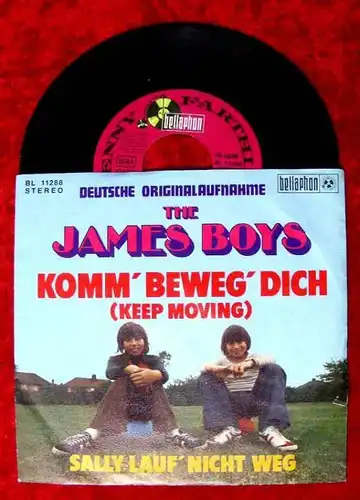 Single James Brothers: Komm beweg Dich (Keep Moving) / Sally lauf nicht weg