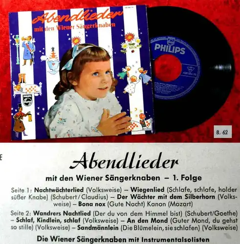 EP Wiener Sängerknaben: Abendlieder (Philips 428 084 PE) D 1962