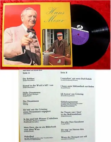 LP Hans Moser Originalaufnahmen seltene Clubsonderaufla