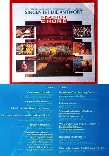 LP Fischer Chöre: Singen ist die Antwort (Teldec 246 060-1) D 1989