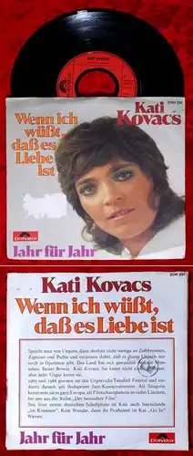 Single Kati Kovacs: Wenn ich wüßt´ dass es Liebe ist (Polydor 2041 291) D 1972