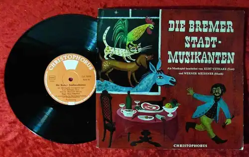 25cm LP Bremer Stadtmusikanten - Musikspiel von Kurt Vethake (Christophorus) D
