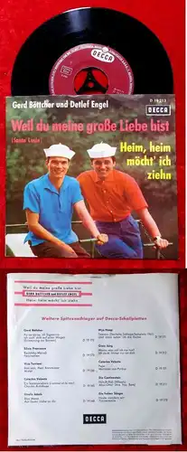 Single Gerd Böttcher & Detlef Engel: Weil Du meine große Liebe bist (Decca) D