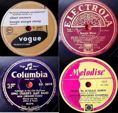 54 Original 78er Schellackplatten JAZZ & SWING - Jelly Roll Morton King Oliver..