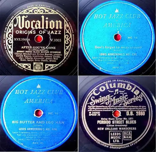 54 Original 78er Schellackplatten JAZZ & SWING - Jelly Roll Morton King Oliver..