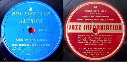 54 Original 78er Schellackplatten JAZZ & SWING - Jelly Roll Morton King Oliver..