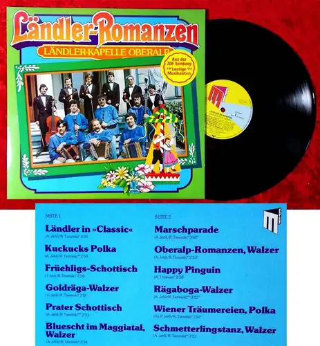 LP Ländlerkapelle Oberalp: Ländler Romanzen (M 625347 AS) D 1983