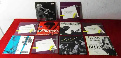 10  25cm Langspielplatten 10inch JAZZ/SWING  - Vinylsammlung -  Miles Davis usw