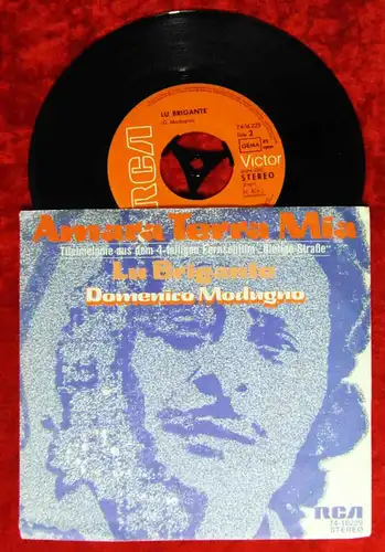 Single Domenico Modugno: Amara Terra Mia (RCA 74-16229) D 1972